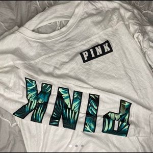 PINK Palm Leave Longsleeve